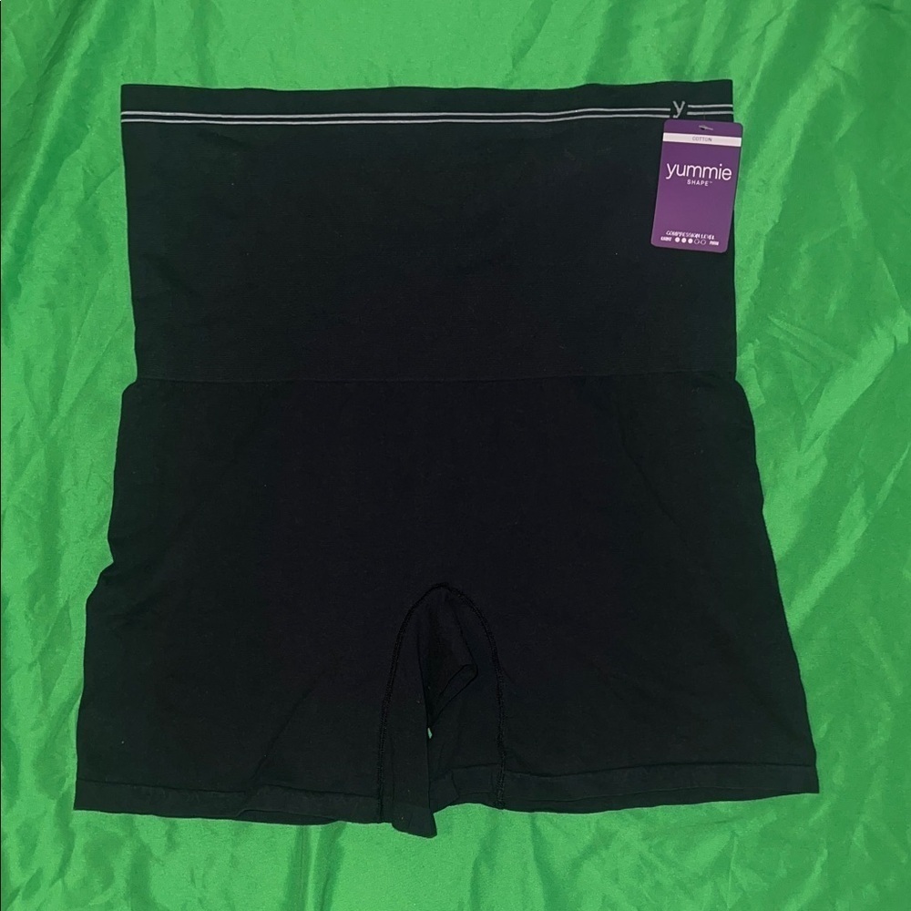 NWT Yummie Black High-Waisted Shapewear Under Shorts size 2X/3X